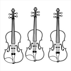 An Elegant Acoustic Violin Instrument, Showcasing Classical Orchestra Sound and Fine Wooden Craftsmanship for Timeless Music Artistry.