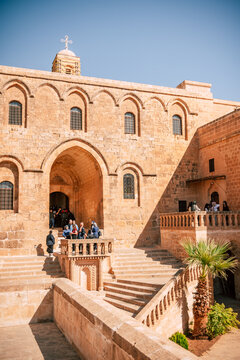 Ancient Deyrulzafaran Monastery, Mor Hananyo near Mardin, Southeastern Turkey, Mesopotamia