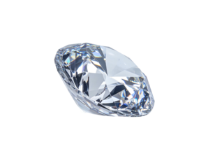 Sparkles bright on black, faceted precious gemstone