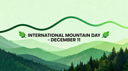 Mountain green leaf elements, mountain protection, ecological care and public welfare, suitable for environmental protection promotion and public welfare advocacy scenes.
