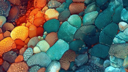colorful textured abstract pebbles background