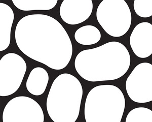 Organic Pebble Stone Pattern Background Vector Design