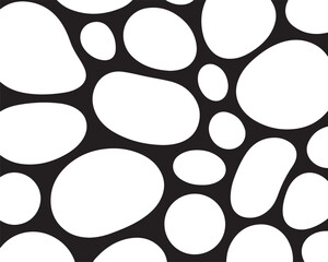 Organic Pebble Stone Pattern Background Vector Design
