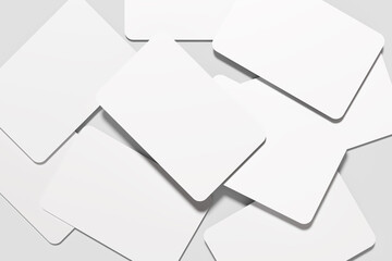 Blank Business Card mockup with grey background 