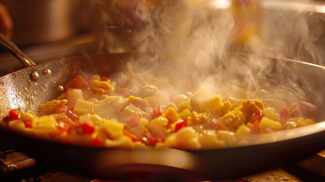 pot of Jamaican Ackee and salt fish