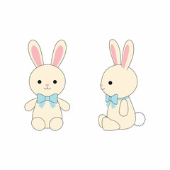 Fototapeta premium Adorable Bunny Doll Toy for Kids and Collectors