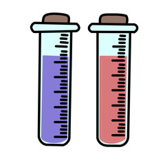 test tubes vector illustration