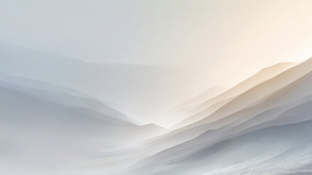 Serene Abstract Landscape with Soft Hues and Gentle Light Effects