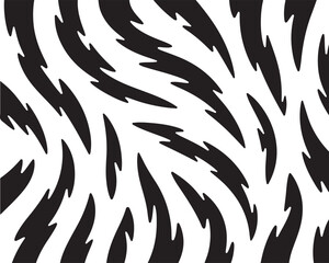 Black and White Zebra Pattern Abstract Animal Print