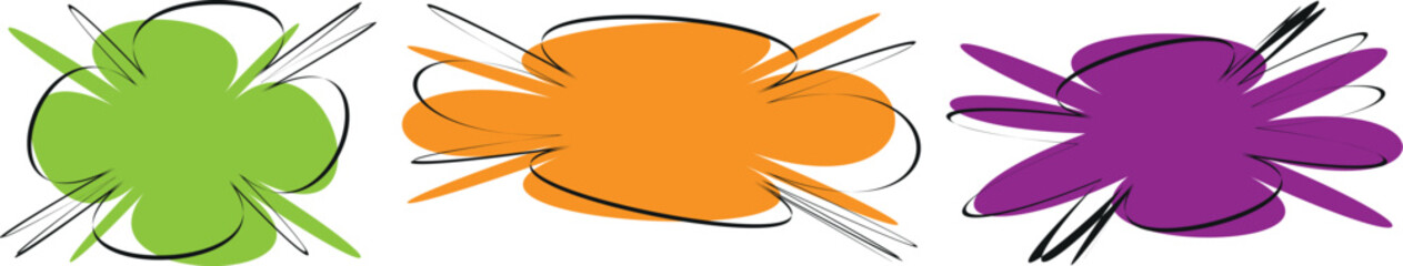 Artistic Flower Illustration – Abstract Botanical Vector with Elegant Lines, Decorative Pattern, and Modern Colorful Symbol Elements