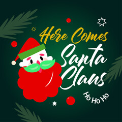 Christmas Sale Background | Merry Christmas Banner | Winter Holiday Discount Design | Festive Red & Gold Template