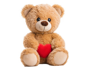Obraz premium cute Teddy Bear doll, on transparent background