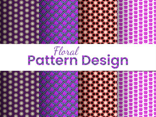 Floral pattern design, Vector file can be scaled to any size without loss of resolution and you will be able to change any color or detail of this image easily.