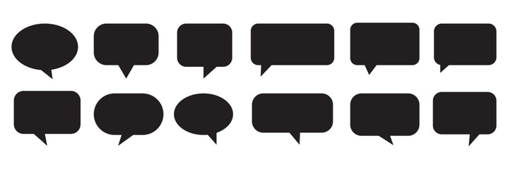 Speech bubble collection. Set of speech bubble. Speech bubble comic. Line art speech bubbles. speech bubble comic signs.