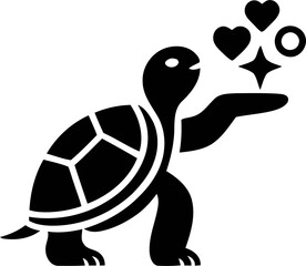 A striking black silhouette of a majestic stag against a dark background