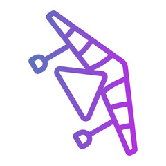 hang glider Gradient icon