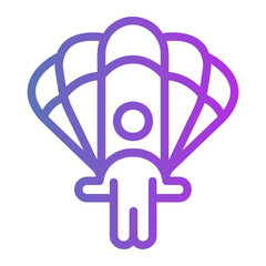 parachute Gradient icon
