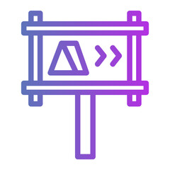 signpost Gradient icon