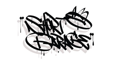 SHORT GARAGE graffiti tag style design