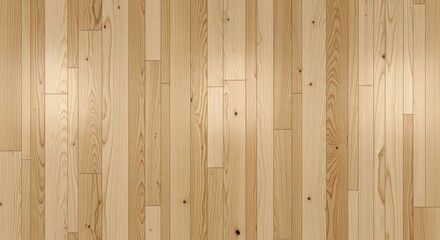 Fototapeta premium Natural Light Wood Plank Flooring with Visible Knots and Warm Grain Patterns blonde