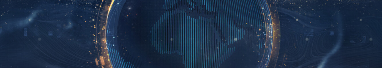 Abstract World Panoramic Background Design	