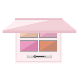 アイシャドウパレット。ベクターイラスト