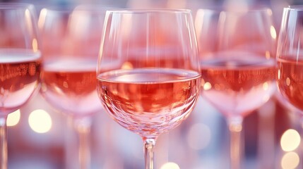 Refined glasses of rosé wine against a blurred background, creating an atmosphere of celebration and cosiness.
Ideal for advertising wineries, restaurant menus, event design, and culinary blogs.