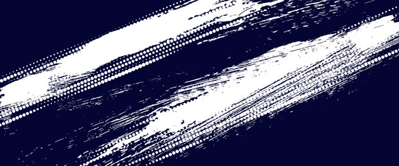 Dots halftone white \u0026 blue color pattern gradient grunge texture background. Dots pop art comics sport style vector illustration