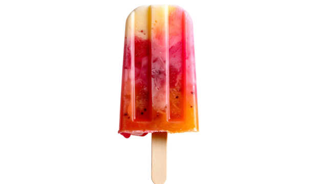 Fruity popsicle with gradient colors