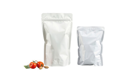 Three 3D Plastic Style  Snack Packs Isolated On Transparent Background 
