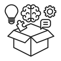 Icon Design Mode Logistics Of Food Resource Quality Distribution