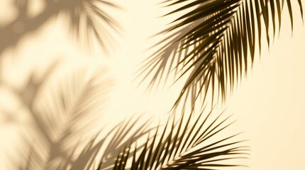 tropical palm tree silhouette at sunset on the beach