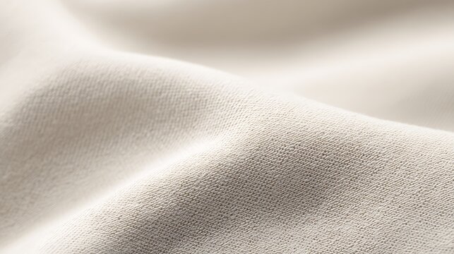 Minimal soft cream-grey fabric surface with blurred center and light textured edges, smooth neutral background ideal for dashboards, branding visuals, corporate templates, and product mockups