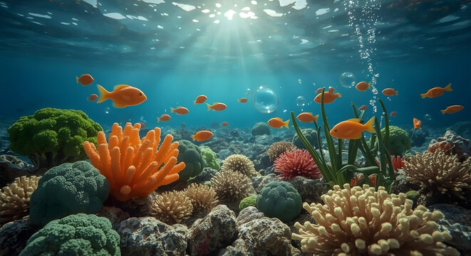Veggie Coral Reef – An Underwater World Crafted from Vegetables