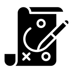 Strategy icon glyph style vector illustration