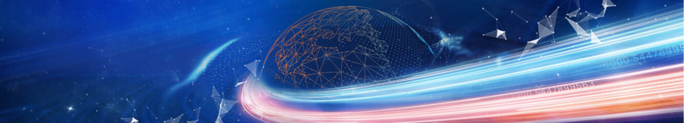 Abstract Economy, Business, Politic, Panoramic Background Design