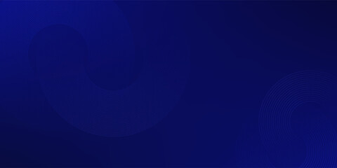 Abstract blue glowing geometric lines on dark blue background. Modern shiny blue circle lines pattern. Futuristic technology concept. Suit for cover, poster, banner, brochure, header, website.eps.10
