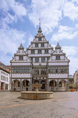 Fototapeta premium View of the City Council Paderborn, a building in German renaissance style