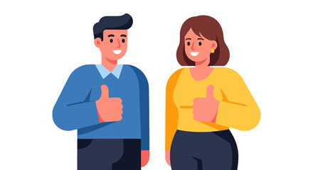Fototapeta premium People Giving Thumbs Up Showing Agreement Approval And Positive Feedback Sign Excellent