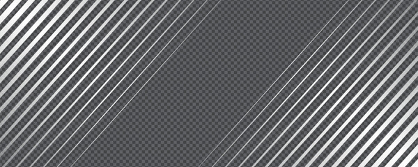 Diagonal stripe pattern with reflective gradient line and light gradation vector effect. Gradient transition lattice background adds metallic rhythm on transparent bg with smooth fade geometry.