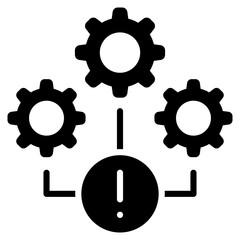 Infrastructure Glyph Black Icon