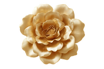 Golden Flower Blooming Elegant Luxury Decor
