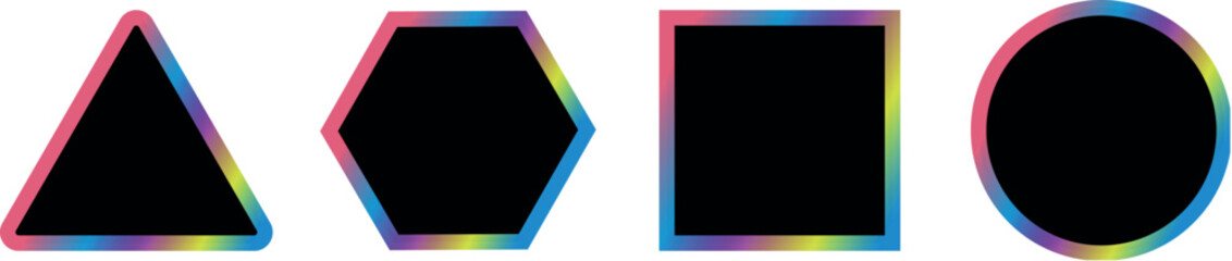 Ultimate Collection of Gradient Hand-Painted Grunge Shapes — Squares, Rectangles, Circles, Octagons & More Artistic Vector Elements for Creative Modern Design Projects