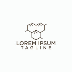 honey logo design template, food and health logo concept