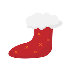Vector of decoration sock christmas