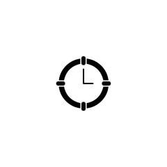 Time is money concept vector illustration showing a business clock icon with a dollar sign symbol for hour countdown and investment target