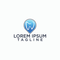 dental and point logo design concept, health logo template