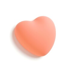 red heart isolated on white