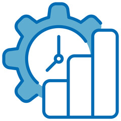 Productivity Blue Icon