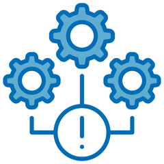 Infrastructure Blue Icon